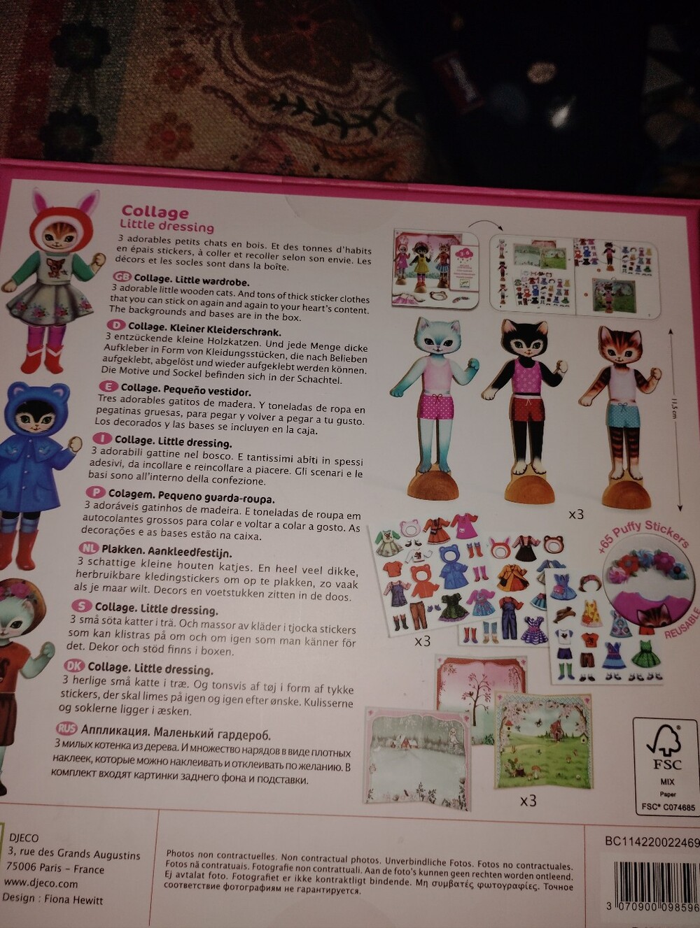 Dressing Paper Dolls Esque Activity Collage Little Dressing Wardrobe Cats ๐ - Picture 3 of 3